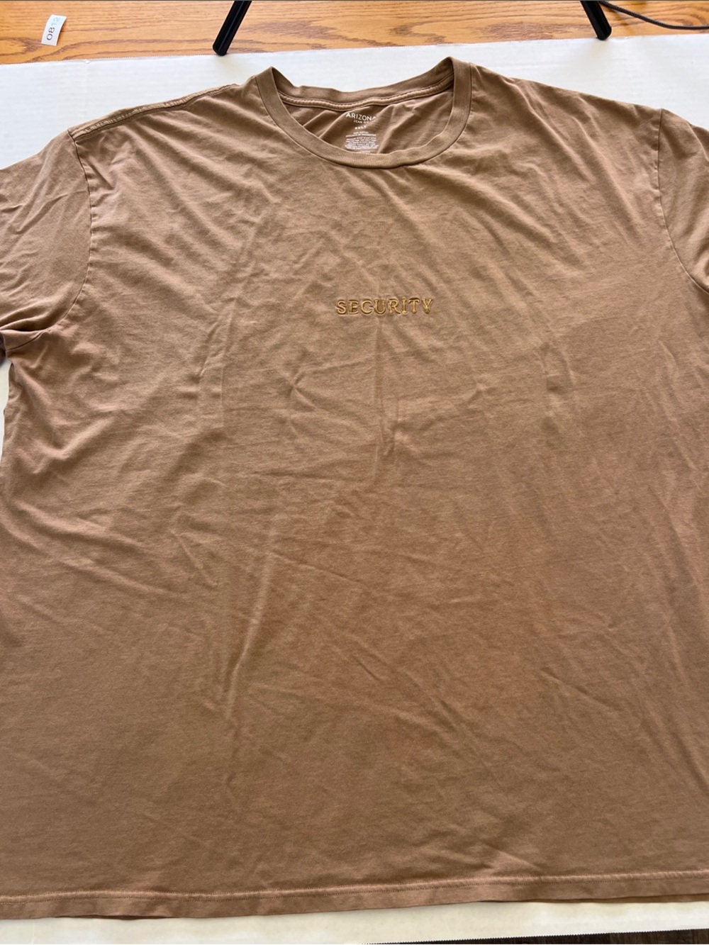Arizona Jean Company Security Embroidered Short-Sleeve T Shirt - Brown Size 2XLT